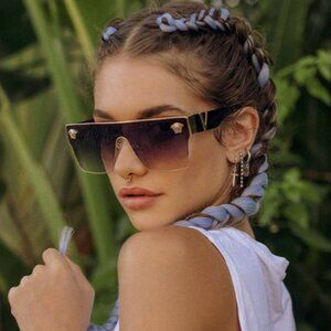 New Oversized Square Polarized Lens Sunglasses